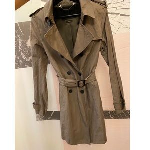Aritzia Babaton Crinkle Trench Coat